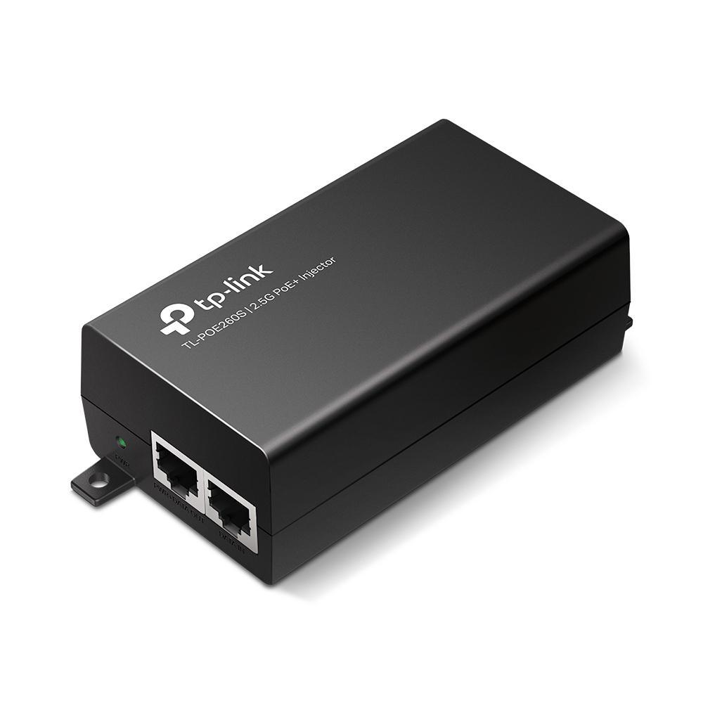 "2.5G PoE+ Injector Adapter PORT: 1× 2.5G PoE Port, 1× 2.5G Non-PoE Port SPEC: 802.3at/af Compliant