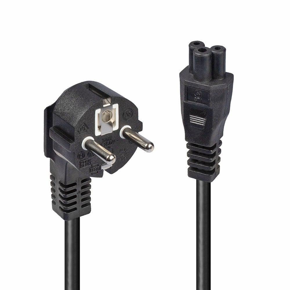 Cablu alimentare Lindy, conector A: Schuko, conector B: IEC C5C5, lungime cablu 2m, material PVC si PBT