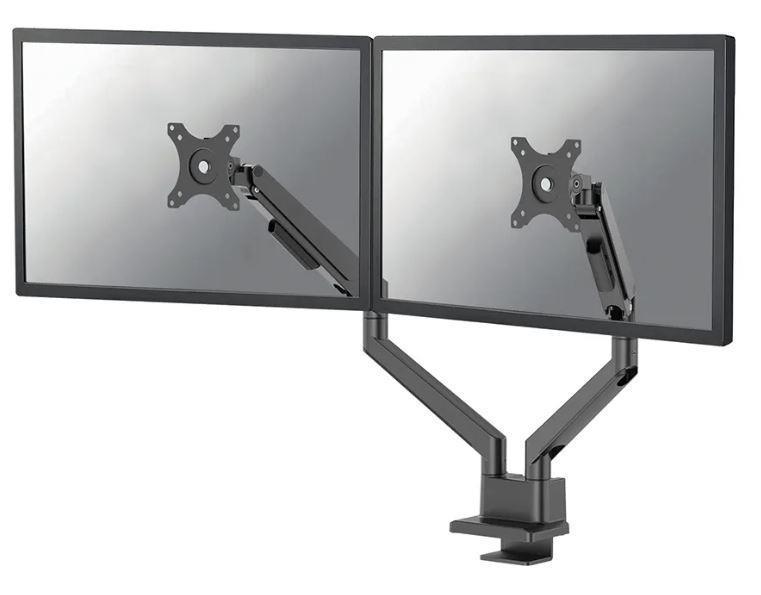 Brat dublu pentru monitor Neomounts, tip full motion, pentru display-uri cu diagonale 17"-32"