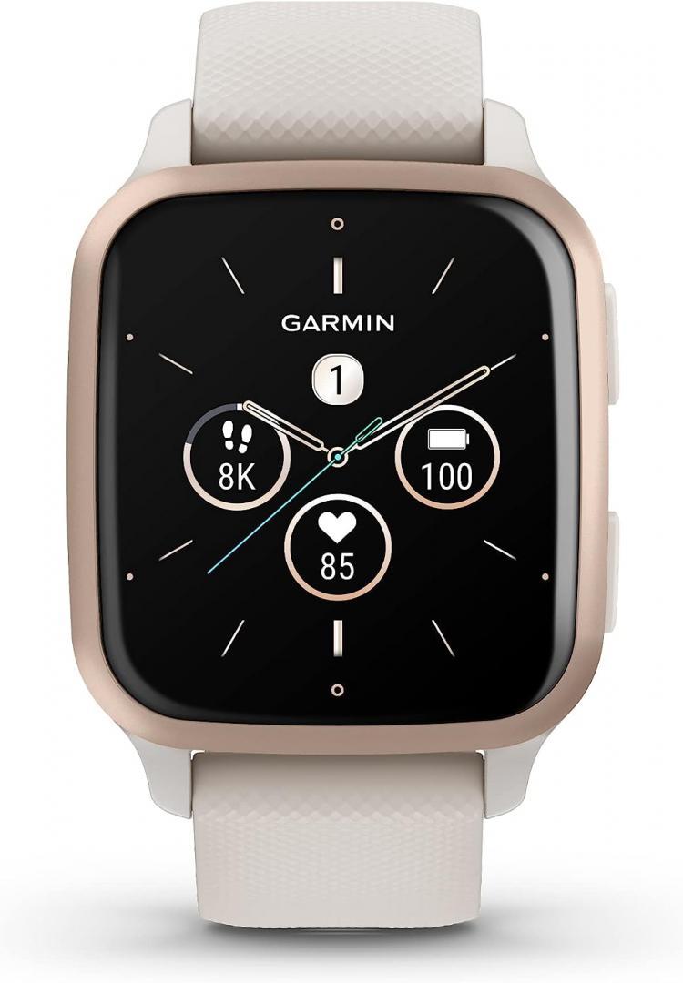 Smartwatch Garmin Venu Sq 2 Music, 40mm, White