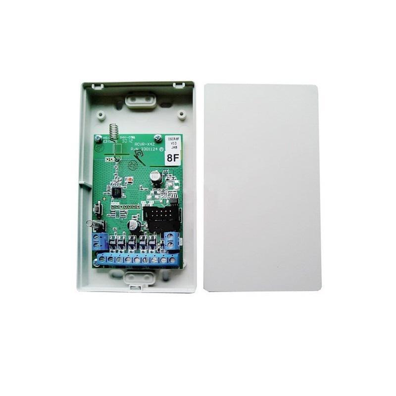 Receptor pentru detectoare DSC DSCR-4F din seria WLS, 5 iesiri de releu, Maxim 180 detectoare