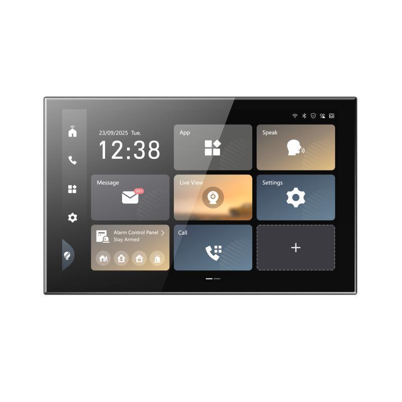 Monitor videointerfon color Hikvision DS-KH9570-WTE1/S, 10.1-inch colorful IPS touch screen