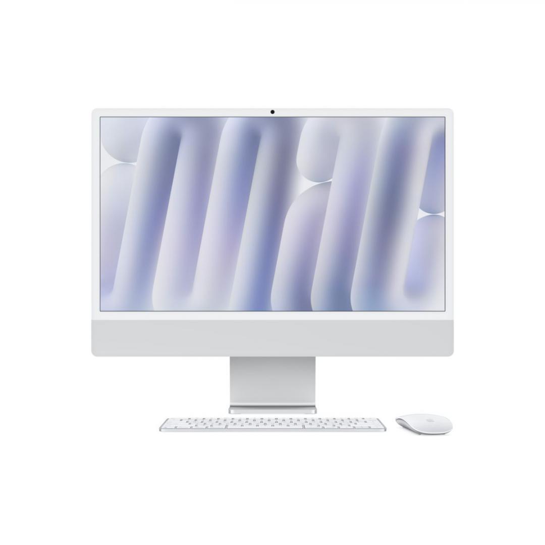 Apple iMAC 24" Retina 4.5k/ Apple M4 (CPU 8-core, GPU 8-core, Neural Engine16-core)/16GB/256GB - Silver - INT KB (2024)