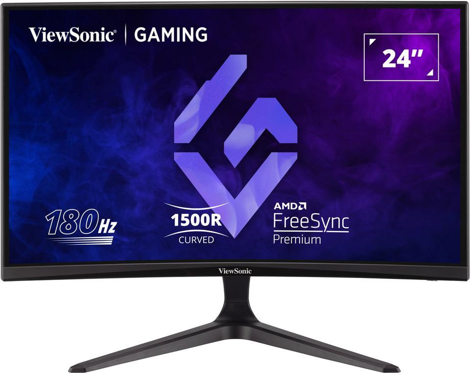 Monitor Consumer ViewSonic VX2418C, 24", 1920 x 1080 pixeli, Black, 2 ani Garantie