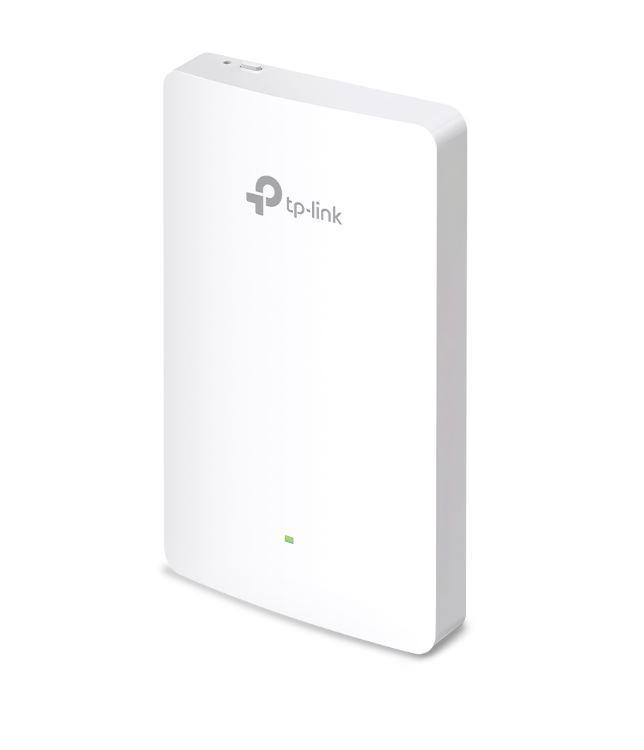 TP-Link Wireless Access Point EAP615-Wall, AX1800 WIFI 6, Dual-Band, Uplink 1× Gigabit Ethernet (RJ-45) Port