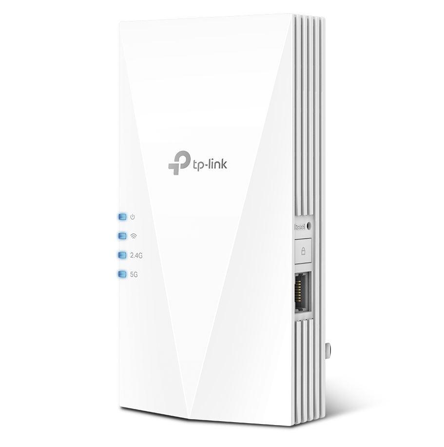 TP-link AX3000 Wi-Fi Mesh Range Extender, RE700X, 1 Port Ethernet Gigabit, 2 Antene interne, Standarde Wireless