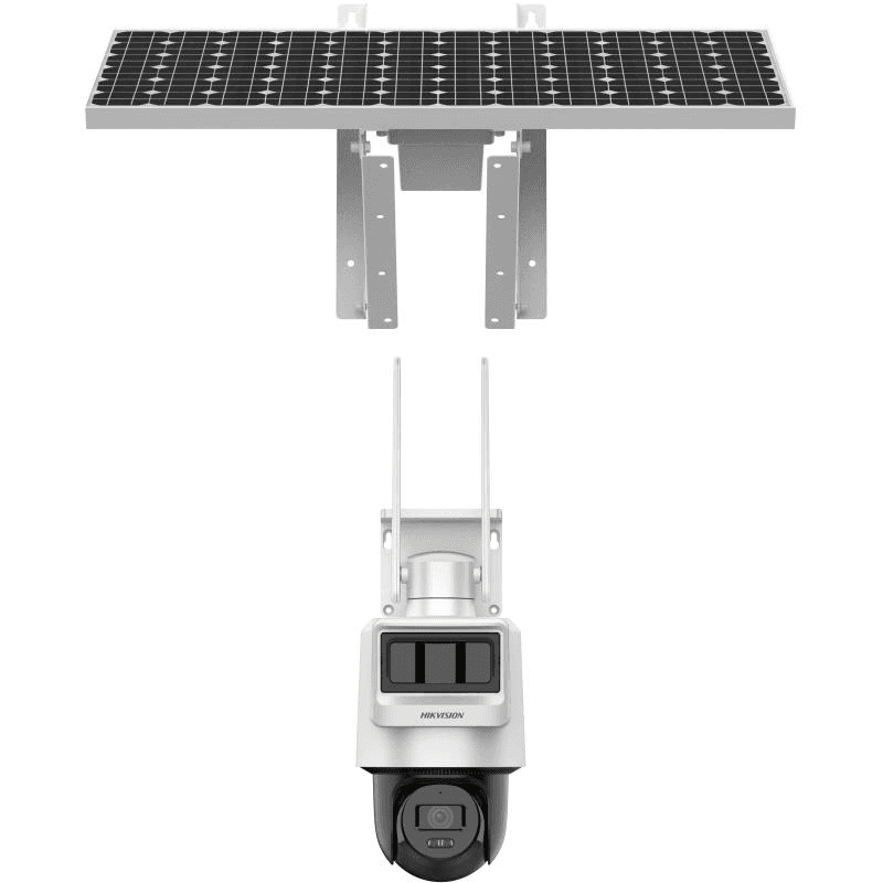 Camera PTZ cu panou solar Hikvision 4MP Pro Solar-powered Security PT Camera Setup High quality imaging with 4 MP