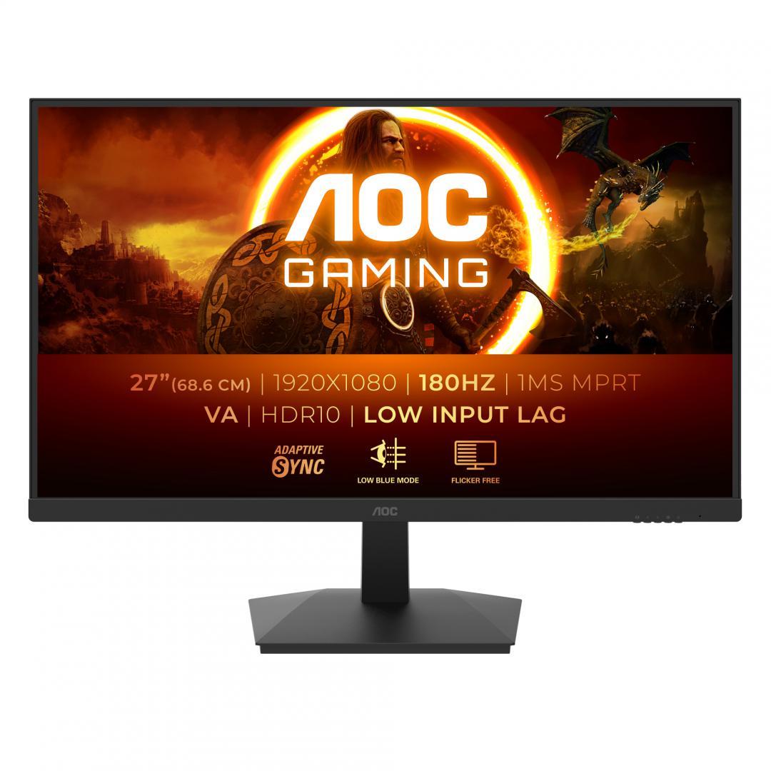 Monitor Gaming AOC 27G15N2, 27", 1920 x 1080 pixeli, Black, 3 ani Garantie