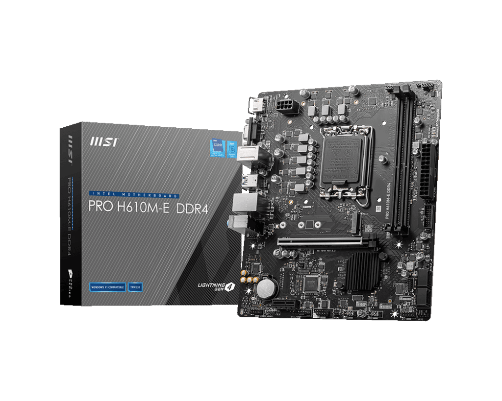 Placa de baza MSI PRO H610M-E DDR4, Socket 1700, DDR4, Micro-ATX
