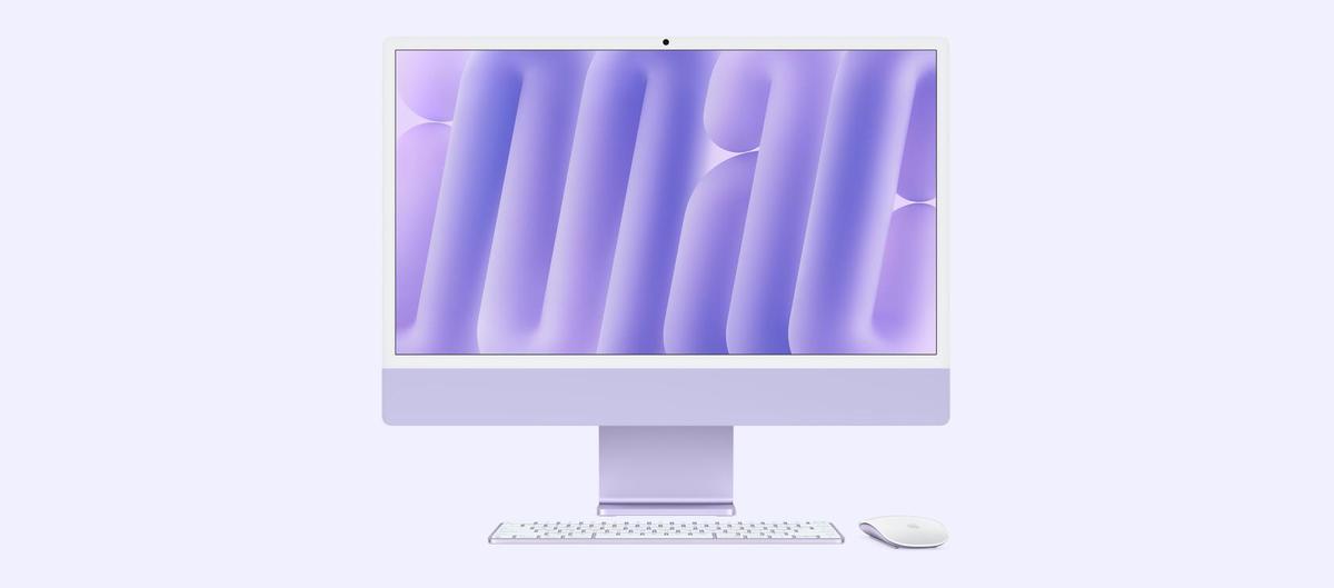 Apple iMAC 24" Retina 4.5k/ Apple M4 (CPU 8-core, GPU 8-core, Neural Engine16-core)/24GB/1TB - Purple - INT KB (2024)