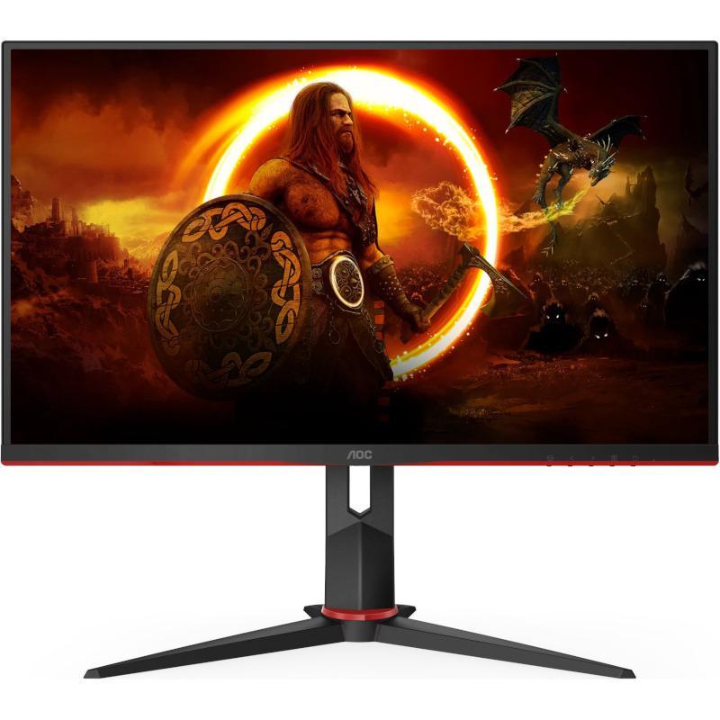 Monitor Gaming AOC Q27G2S/EU, 27", 2560 x 1440 pixeli, Black, Red, 3 ani Garantie