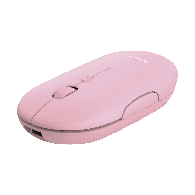 Mouse Wireless Trust Puck, 1600 dpi, Roz