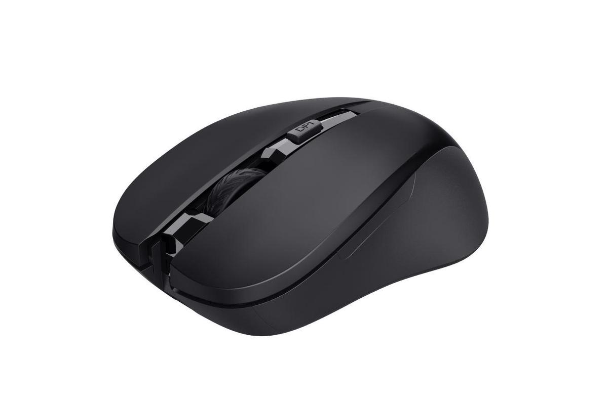 Mouse Wireless Trust Mydo Wireless Mouse, 1800 DPI, Negru