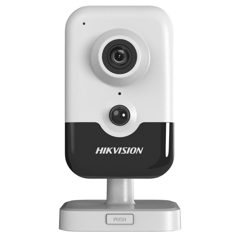 Camera de supraveghere IP cube 4MP Hikvision DS-2CD2443G2-IW(2.8MM)(W), lentila fixa 2.8mm