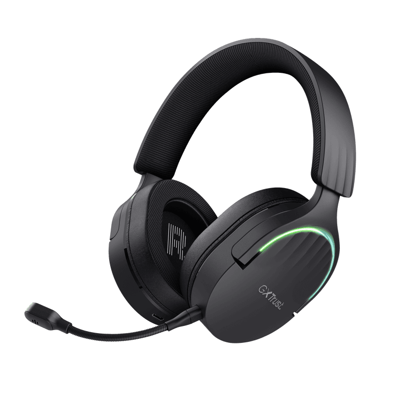 Casti Gaming Head-band TRUST GXT 491 Fayzo, Wireless/Wired, Negru