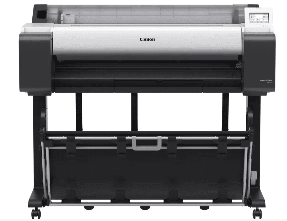 Plotter Canon imagePROGRAF TM-355 + HDD 500Gb, PIN Printing, 36"(914mm), format A0, 5 culori