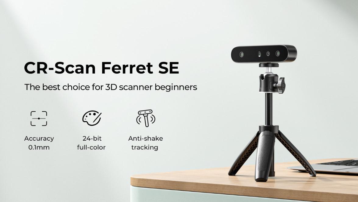 CREALITY 3D SCANNER CR-SCAN FERRET SE, Distanta lucru: 150-700mm, Raza single capture: 560x820x700mm, Precizie: 0.1mm