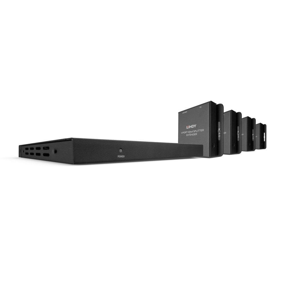 Lindy 50m Cat.6 4 Port HDMI & IR Splitter Extender with Loop Out  Description  An advanced Splitter Extender that