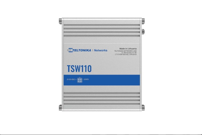 TELTONIKA INDUSTRIAL UNMANAGED L2 5PPORT GIGABIT SWITCH TSW110, Interfata: 5 x ETH ports, 10/100/1000 Mbps