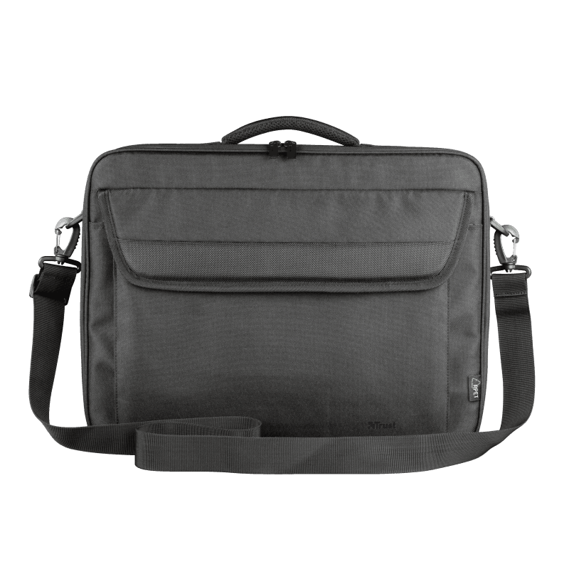 Geanta laptop Trust Atlanta, Negru, 2 ani Garantie