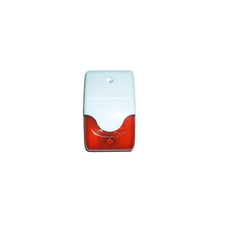 Siena piezo cu flash albastru/rosu, De interior/exterior, carcasa alba ,LD 95