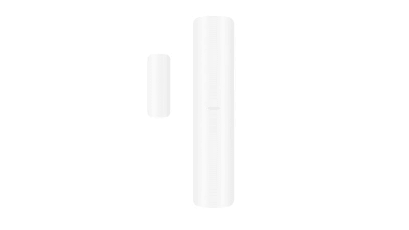 Contact magnetic wireless AXPRO Hikvision DS-PDMCK-EG2-WE(B), frecventa operare: 868 MHz, transmisie:  Tri-X Wireless