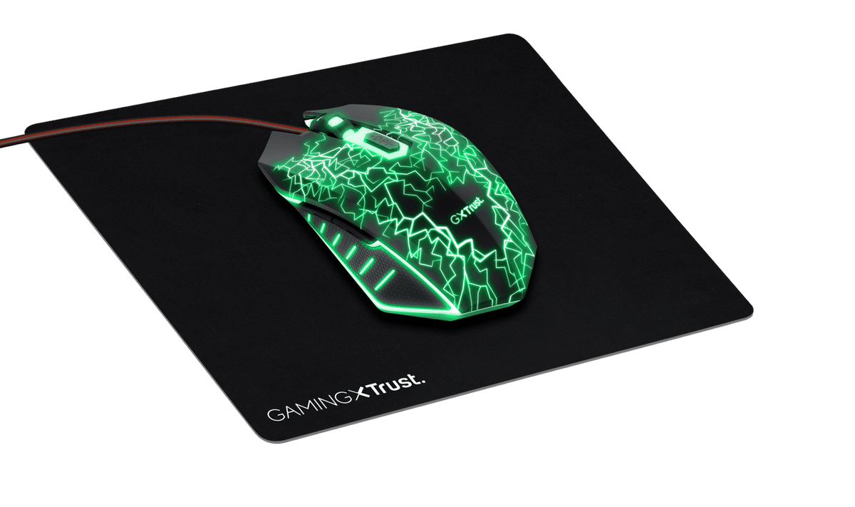 Kit Wired tastatura si mouse Trust GXT 783X, Negru