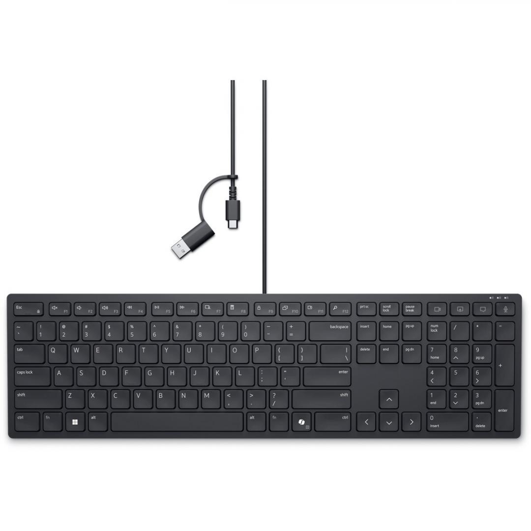 Tastatura DELL KB525C, USB, Negru