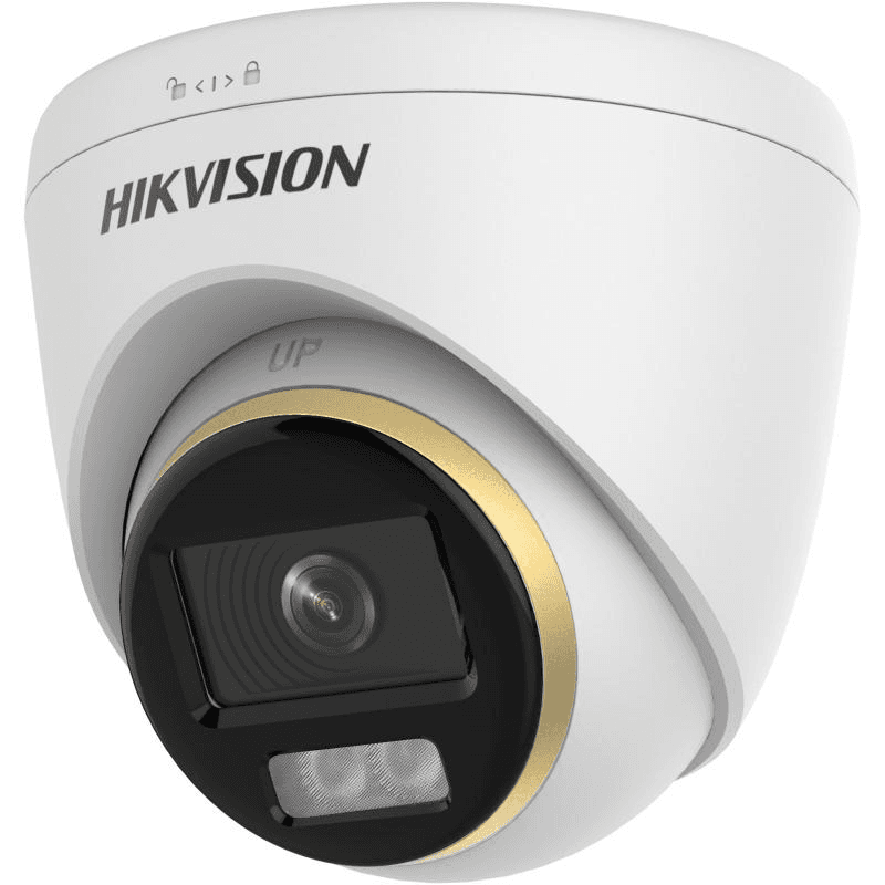 Camera de supraveghere Turret 3K ColorVu Dual-light PoC Hikvision DS-2CE72KF3T-LE(2.8MM), lentila fixa 2.8mm