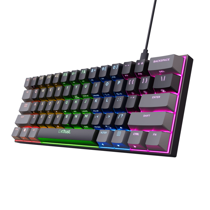 Tastatura Mecanica Gaming Trust GXT 867 Acira, USB, negru
