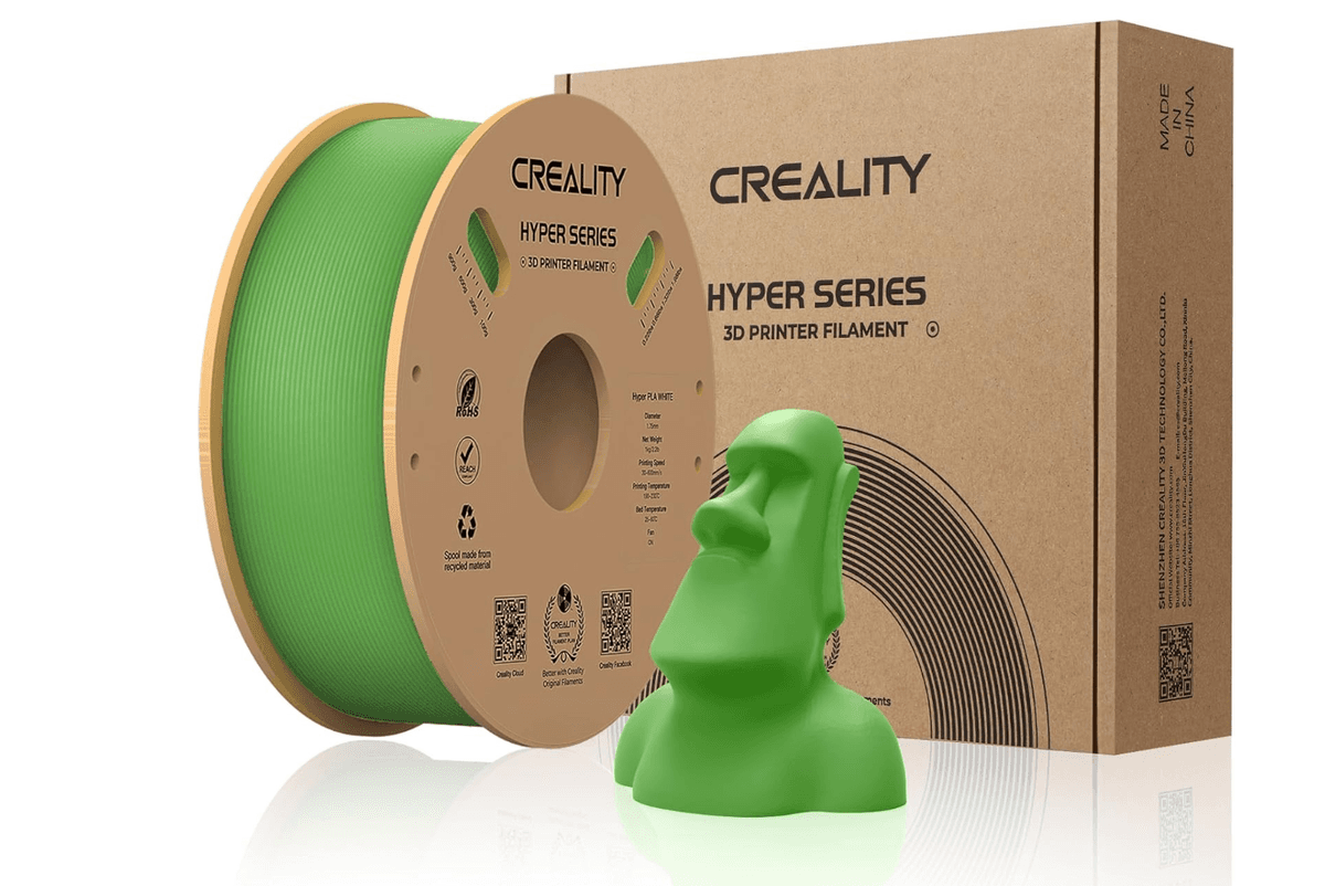 CREALITY HYPER PLA 3D Printer Filament, Green, Temperatura printare: 200-220 grade celsius, Diametru filament: 1.75mm