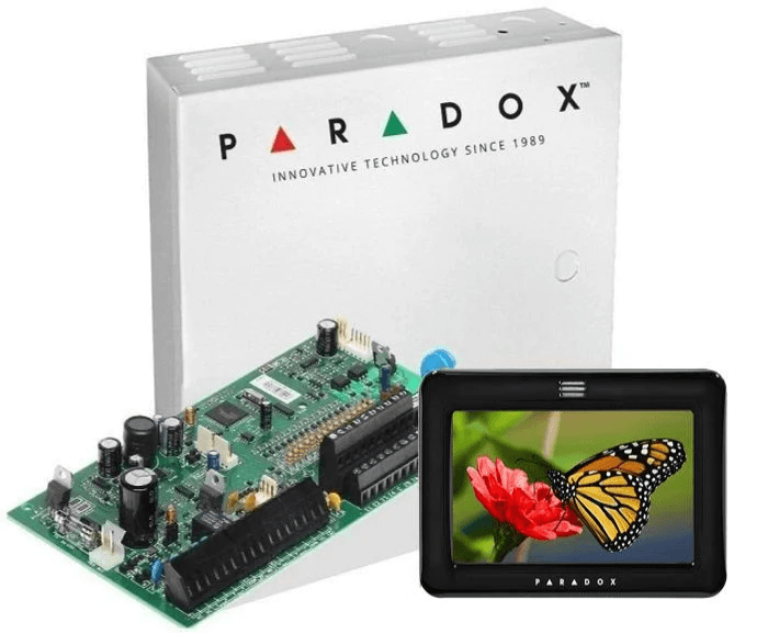 Centrala Paradox SP7000; 16 intrări de zonă sau 32 cu ATZ