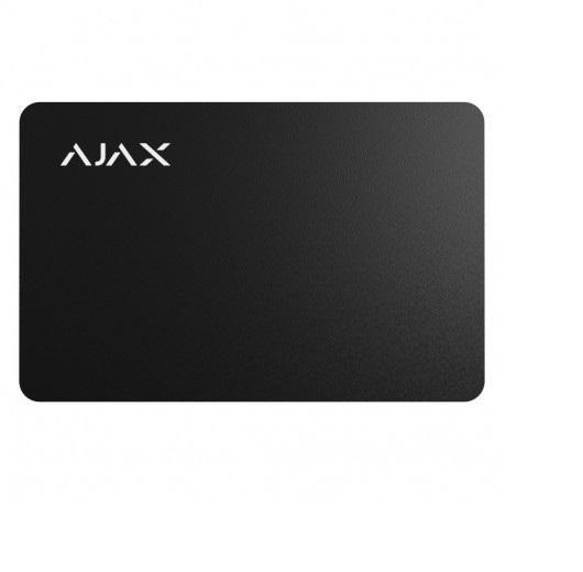 Cartela de proximitate Ajax Pass WH, 13.56 MHz, negru; Criptare 128-bit; Protectii: criptare, autentificare