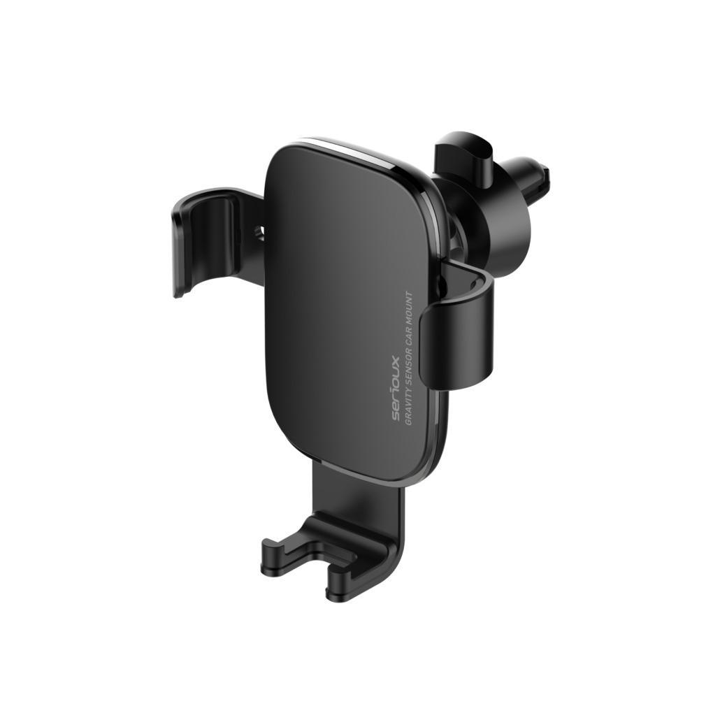 Suport auto telefon Gravity Serioux CH03, Material: ABS+ aluminium, mod de instalare: tip cataramă