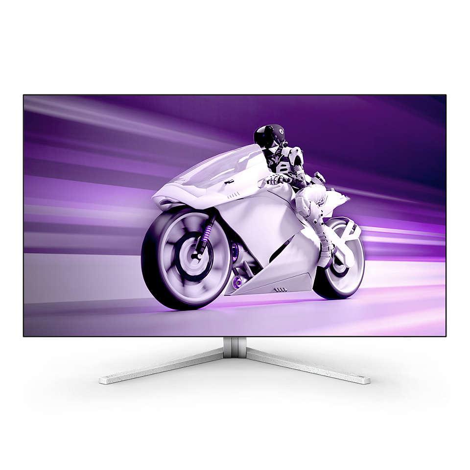 Monitor Consumer Philips 42M2N8900/00, 41.5", 3840 x 2160 pixeli, White, 3 ani Garantie