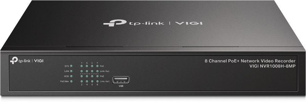 NVR PoE TP-Link VIGI 8 canale 1008H-8MP; 113W, 8 MP,1 SATA Interface, max 10TB(neinclus), H.265+; ONVIF