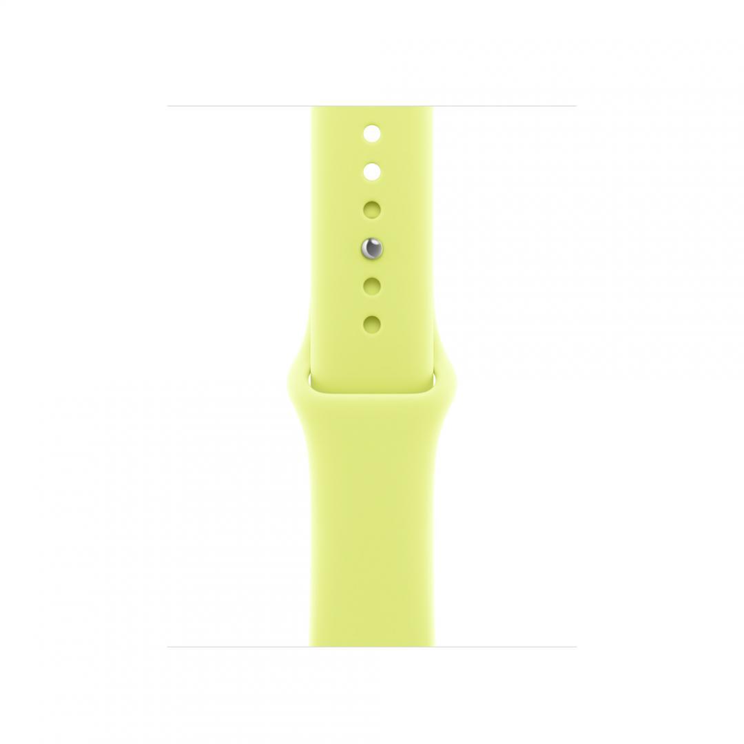 Curea pentru Apple Watch 42mm Neon Yellow Sport Band - S/M