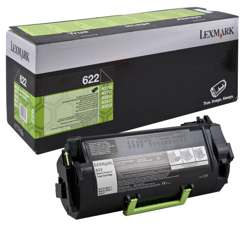 Toner LEXMARK 622 R, Black