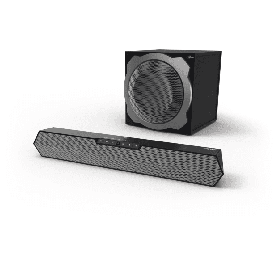 Sistem audio Hama uRage SoundZbar 2.1,Bluetooth 2.1 + EDR putere RMS 100 W, banda de frecventa 20 - 20.000 Hz