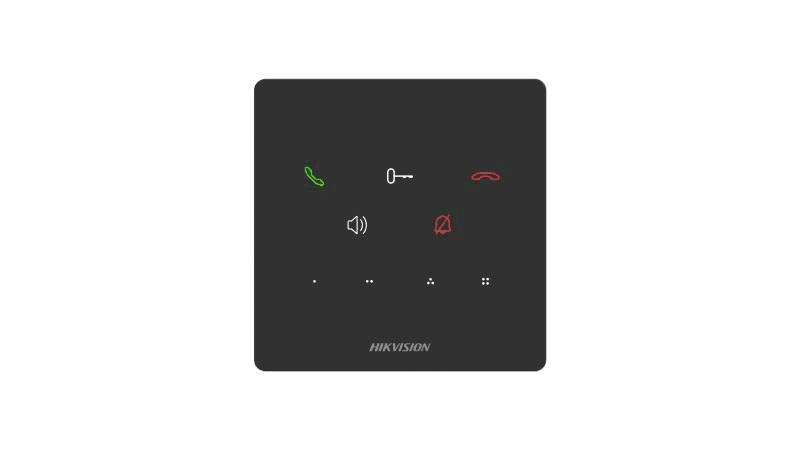 Post interior interfon audio Hikvision DS-KH6000-E1, 9 butoane, microfon inclus, difuzor inclus