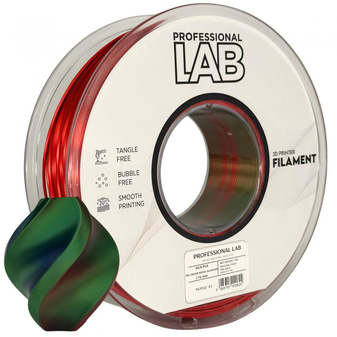 PROF. LAB 3D FILAMENT 1KG PLA Tri-Color SILK ROYAL BLOSSOM, Diametru: 1.75mm, Greutate: 1kg