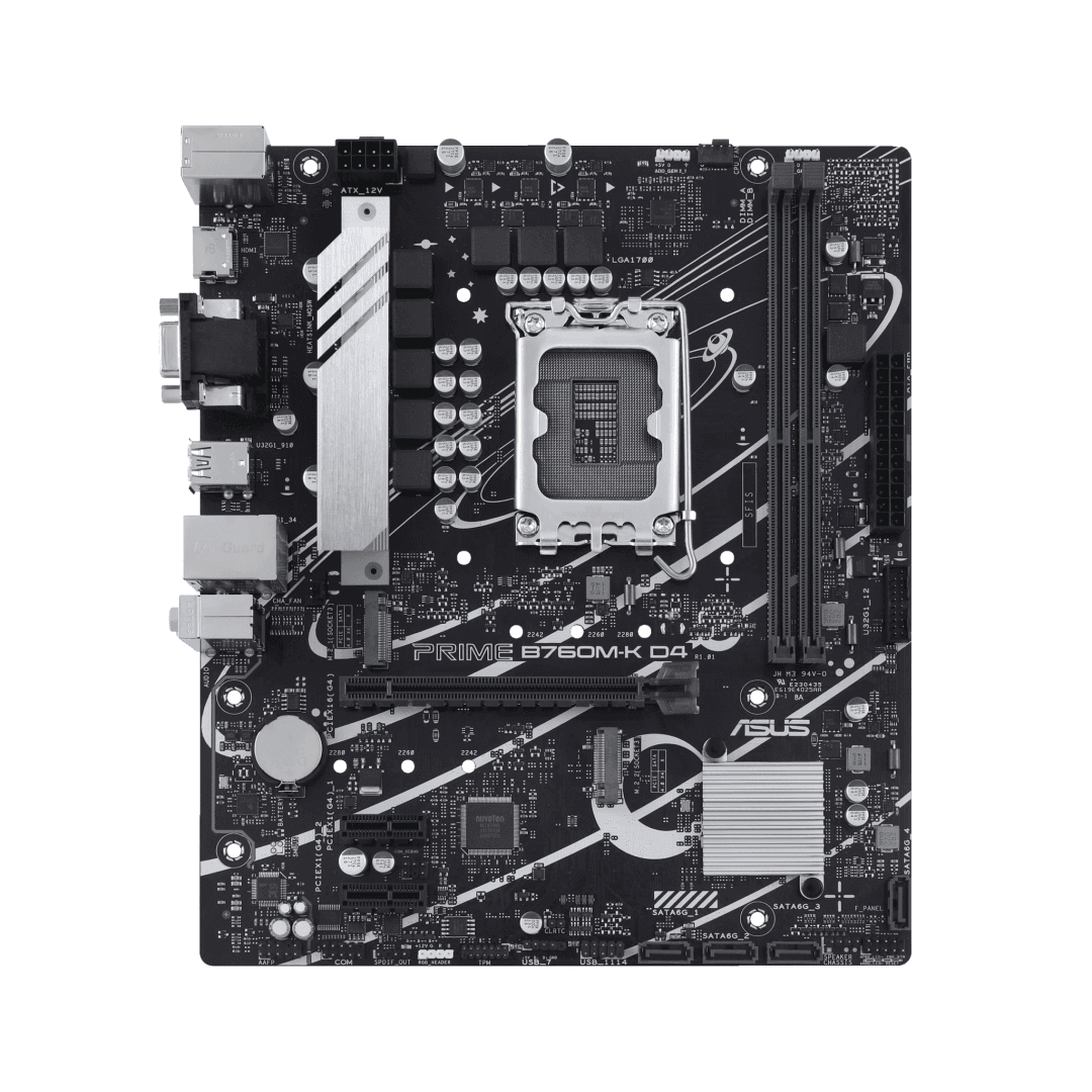 Placa de baza ASUS PRIME B760M-K D4, LGA 1700, DDR4, Micro-ATX