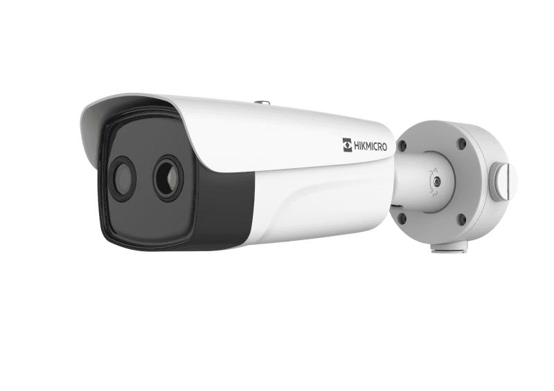 Thermal & Optical Bi-spectrum Network Bullet Camera 384 × 288 resolution, 12 μm, VOx UFPA, NETD ≤ 20 mK (25°C