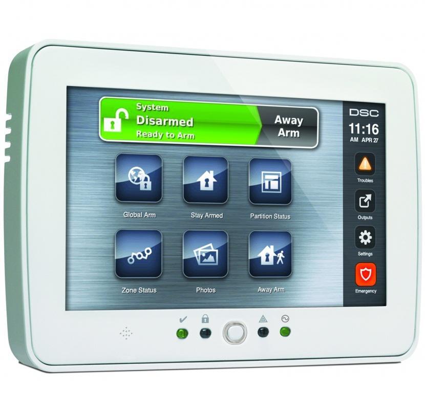Tastatura TOUCHSCREEN pentru centrale DSC, PowerSeries PC1616 / PC1832 / PC1864, Ecran 7" teouchscreen