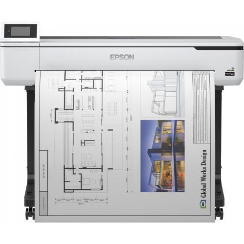 Plotter Epson Surecolor T5100 36", format A0, 4 culori, rezolutie max 2400 x 1200  DPI, memorie 1GB RAM