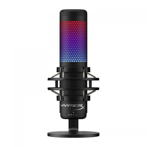Microfon HP HyperX QuadCast S, tip Condenser, USB, LED backlight