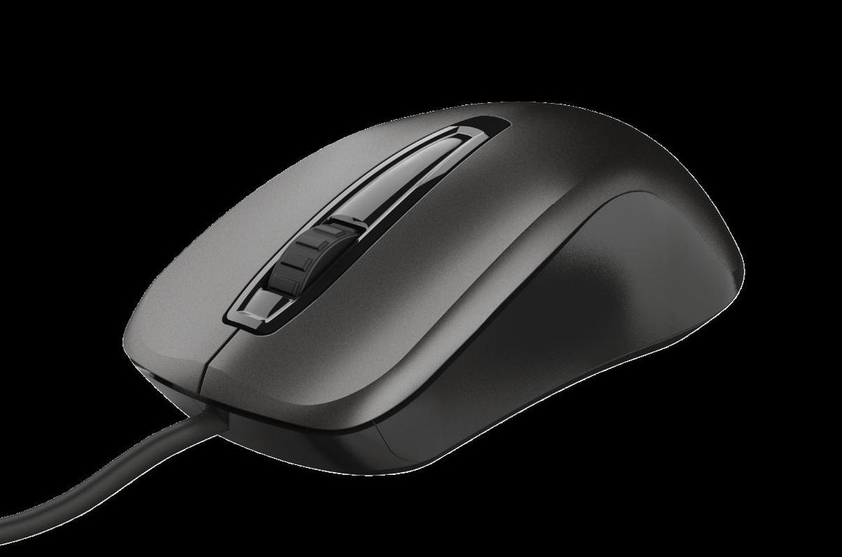 Mouse Trust Carve, 1200 dpi, Negru