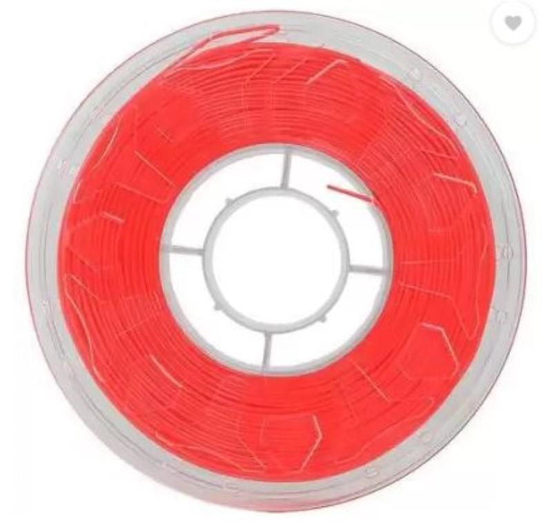 CREALITY CR PLA 3D Printer Filament, fluorescent red, 1KG, Printing temperature: 190-220, Filament diameter: 1.75mm