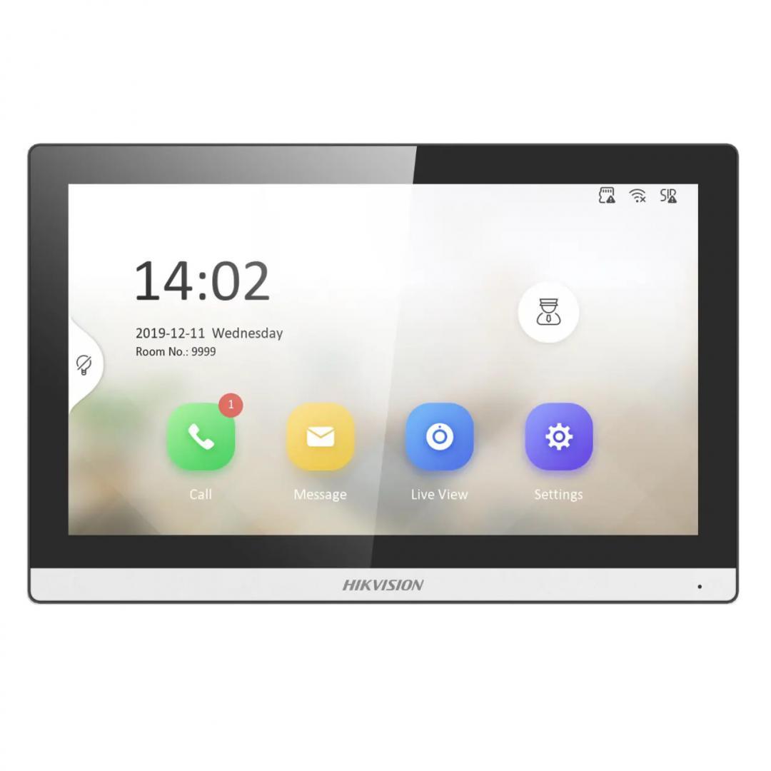 Monitor videointerfon modular 7" color Hikvision DS-KH6350-WTE1; ecran LCD 7" color cu touch screeen