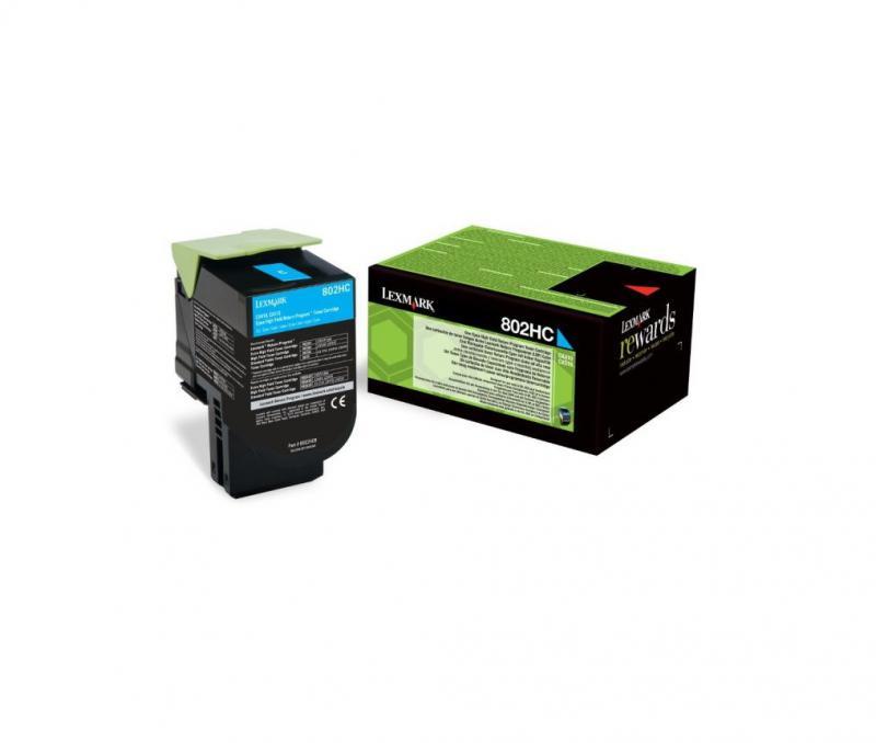 Toner Lexmark 80C2HCE, Cyan